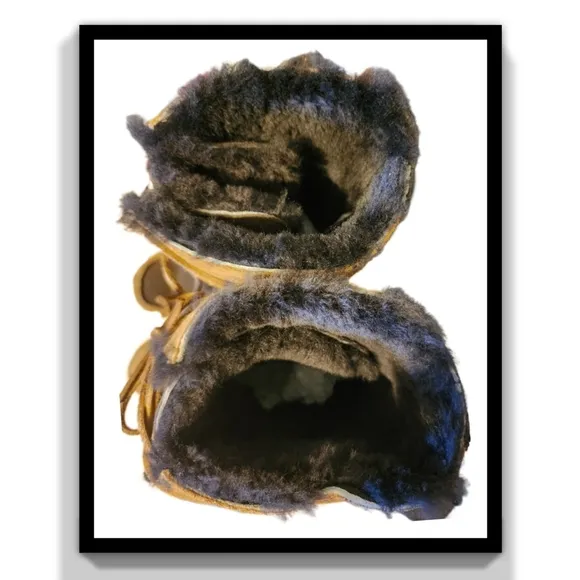 UGG Chestnut Uptown Sheepskin Lace Up Boots