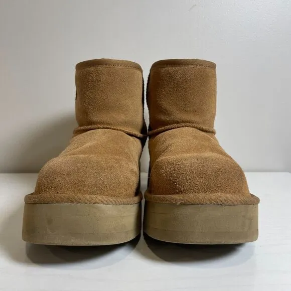 UGG Classic Mini Platform Chestnut Brown Boots Women’s Size 5