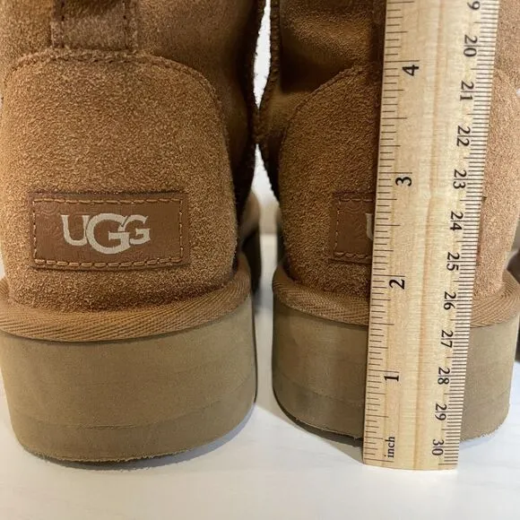 UGG Classic Mini Platform Chestnut Brown Boots Women’s Size 5