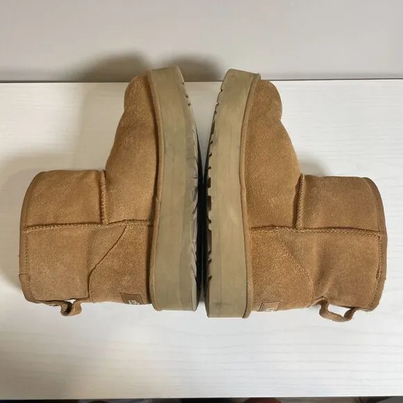 UGG Classic Mini Platform Chestnut Brown Boots Women’s Size 5