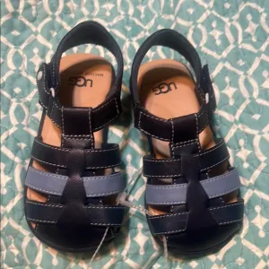 UGG Kids Navy Blue Sandals