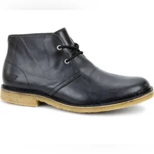 UGG Leighton Chukka Black‎ Leather Boots