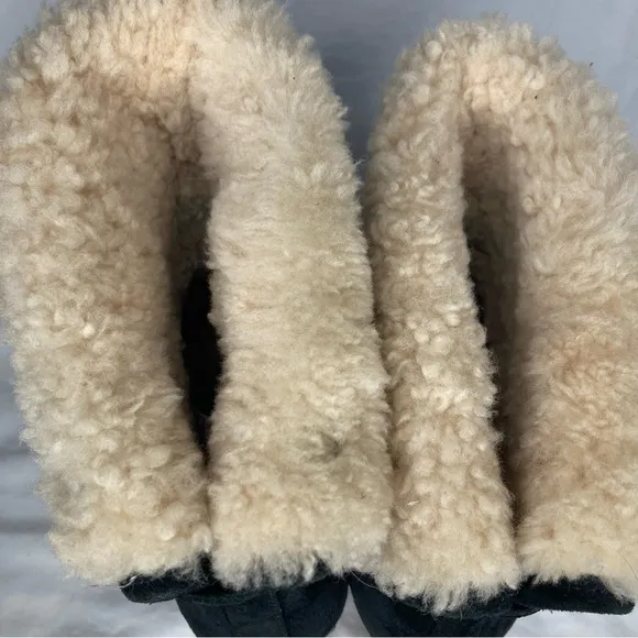 Ugg Lynea studded fur heeled boots