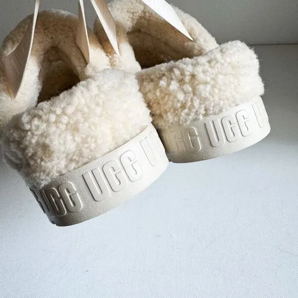 UGG OH Flufitta Sheepskin Platform Sandals 11