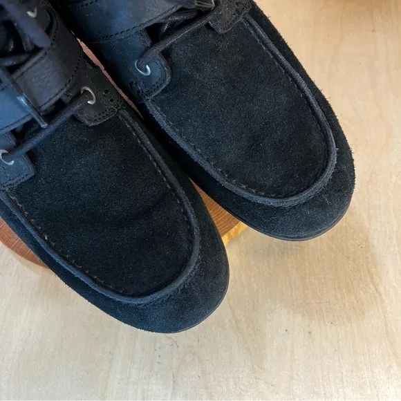 *UGG | Olmsted Winter Moto Boots Water Resistant Black Leather 1005086 Size 10.5