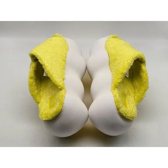 UGG Sugarcloud Slide Sandals Yellow Terry 3&quot; Platform Women Slippers Shoes Sz 8