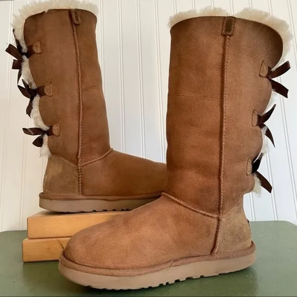 UGG Triple Button BAILEY Tall Fleece Lined Boots
