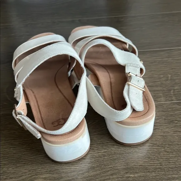 UGG White Chunky Platform Sandals