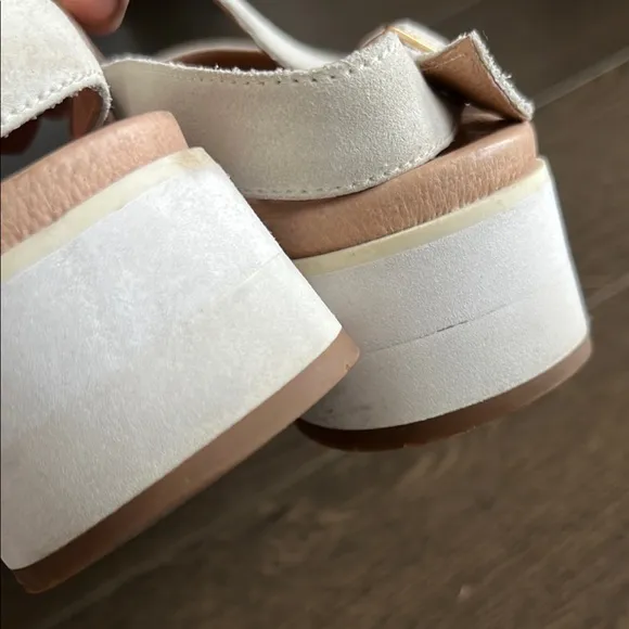 UGG White Chunky Platform Sandals