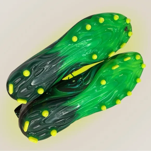 Under Armour Green Sneakers with Skull Design Men’s Size 12