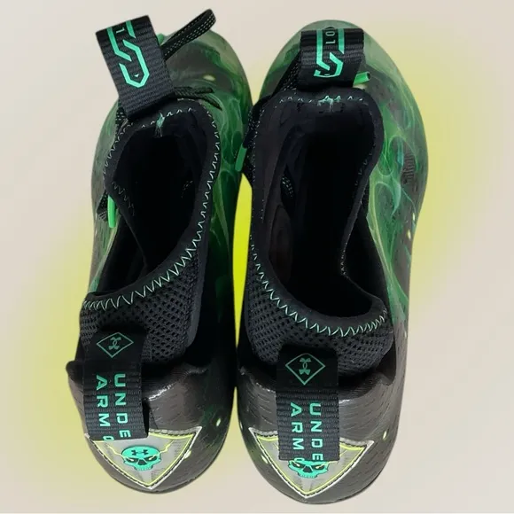 Under Armour Green Sneakers with Skull Design Men’s Size 12