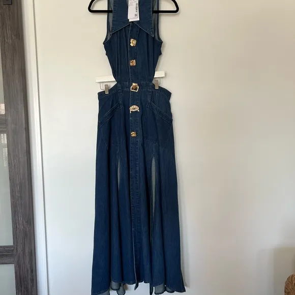 URBAN REVIVO SIZE 10/12 Women's Blue Denim Dress