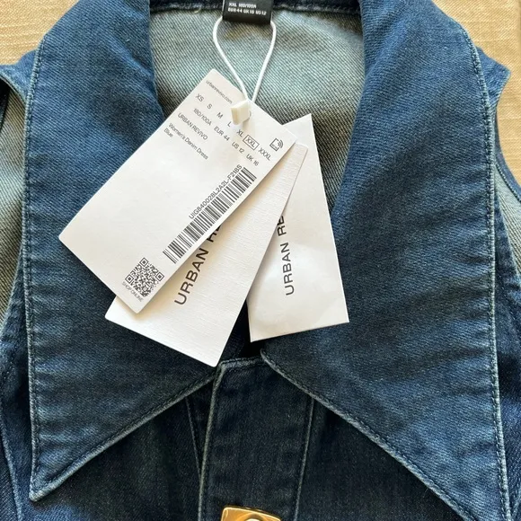 URBAN REVIVO SIZE 10/12 Women's Blue Denim Dress