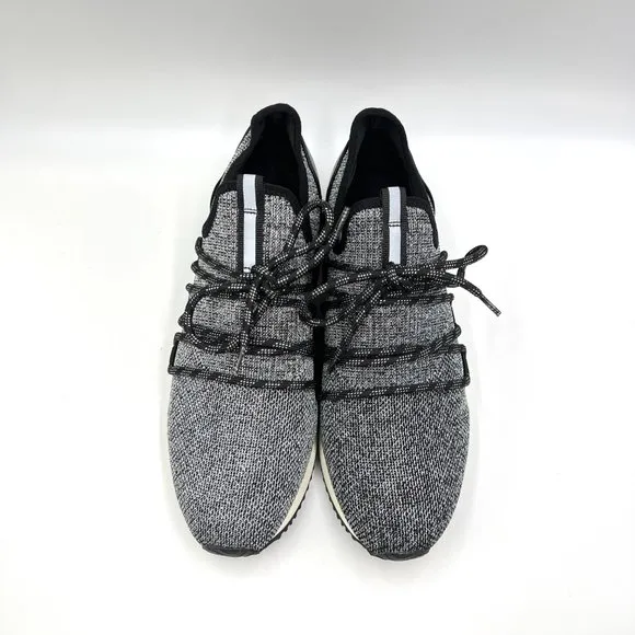 Urban Sport By J/Slides Womens Mara Black Silver Knit Sneakers Shoes 10M New
