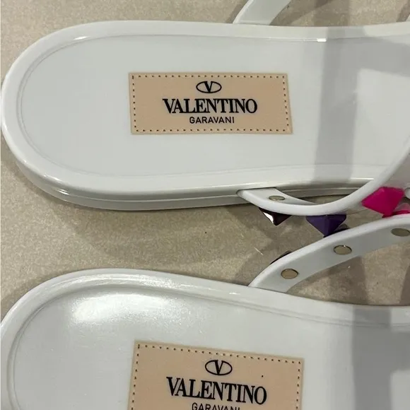 Valentino Garavani PVC Rockstud Thong Sandals