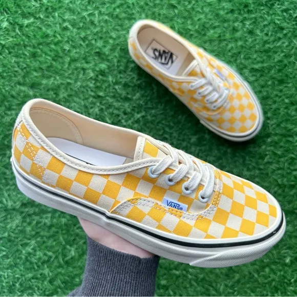 Vans Authentic 44 Dx Anaheim Factory Yellow Checkerboard