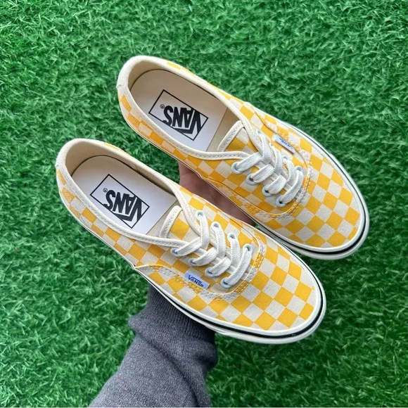 Vans Authentic 44 Dx Anaheim Factory Yellow Checkerboard