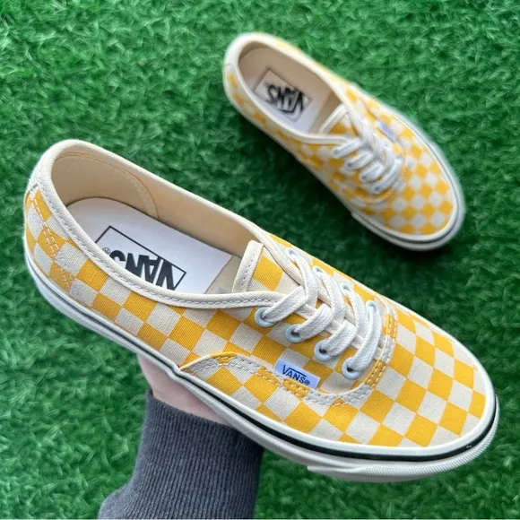 Vans Authentic 44 Dx Anaheim Factory Yellow Checkerboard