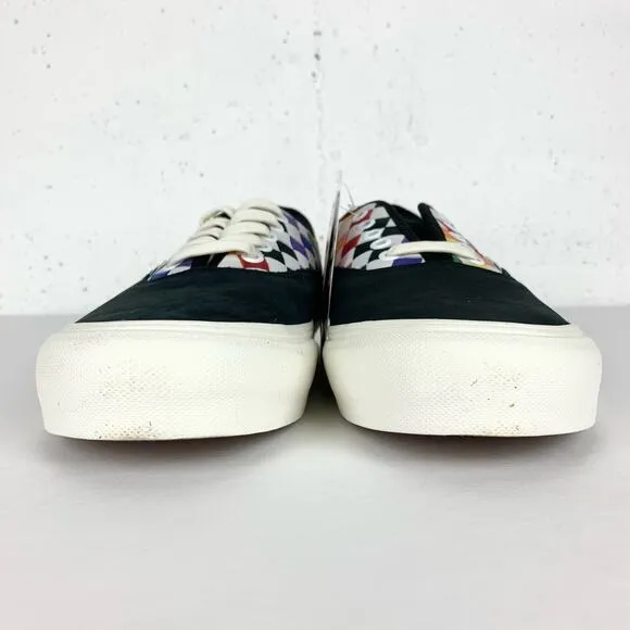 Vans Authentic VLT LX Skate Sneakers Pride Woven Rainbow Ultracush Low Top 9.5
