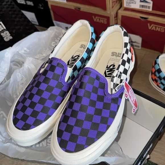 Vans Checkerboard Slip-On Sneakers