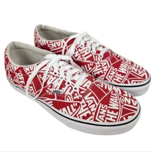 Vans Doheny OTW Repeat Red True White NWOT Lace Up Skate Sneakers Men's Size 9