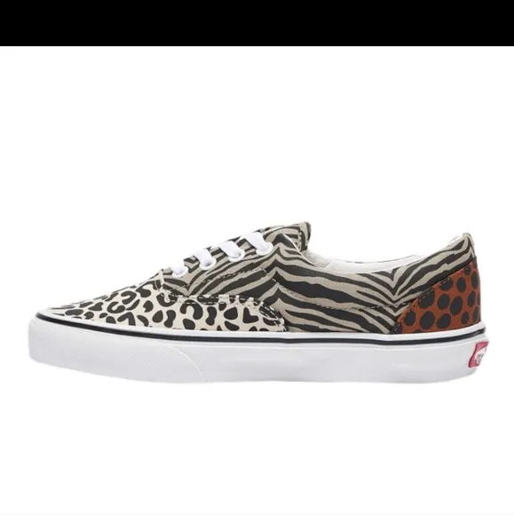 Vans Era Safari Multi Sand Shell True White sneakers size 8.5”