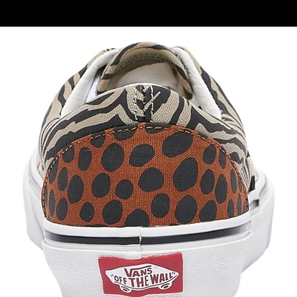 Vans Era Safari Multi Sand Shell True White sneakers size 8.5”