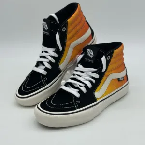 Vans High-Top Sneakers in Black and Orange