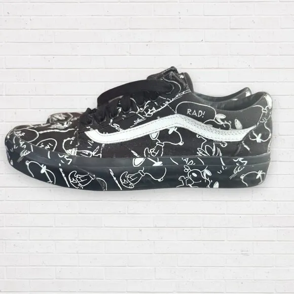 VANS Limited Edition Peanuts Shultz Snoopy Old Skool Shoes Sneakers M 6.5 / W 8