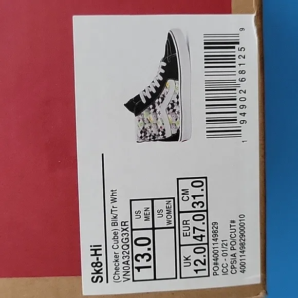 Vans Sk-8 Hi &quot;Checker Cubes&quot; Sneakers