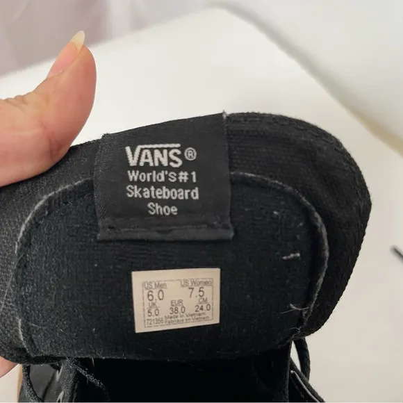 Vans Sk8-Hi Reissue Canvas Black Gum sneakers 6 / 7.5