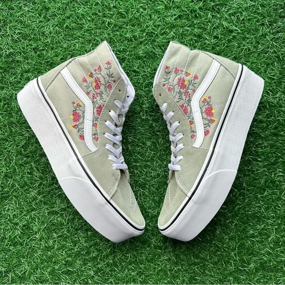 Vans Sk8 Hi Tapered Platform Floral Embroidery
