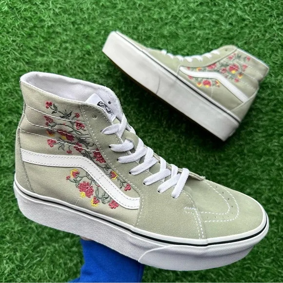 Vans Sk8 Hi Tapered Platform Floral Embroidery