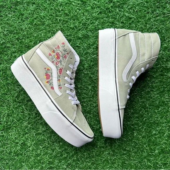 Vans Sk8 Hi Tapered Platform Floral Embroidery