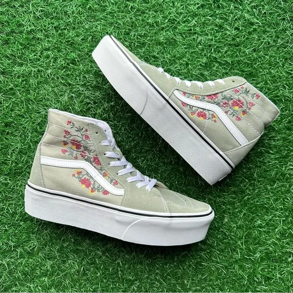 Vans Sk8 Hi Tapered Platform Floral Embroidery