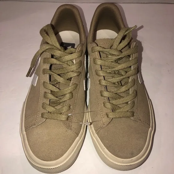 Veja Anthropologie Campo Dune / White Trendy Suede Sneakers Shoes Flats 6/37