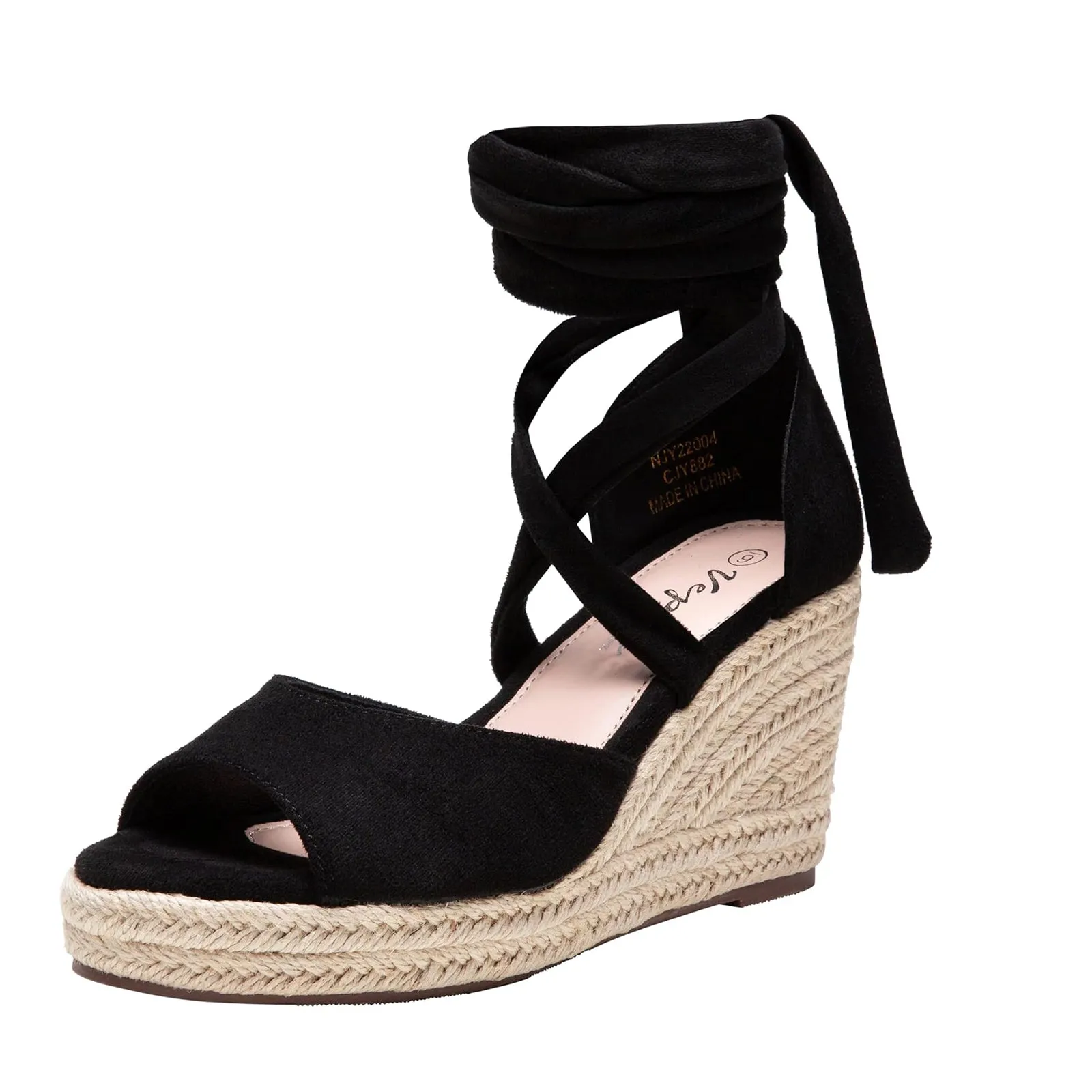 Vepose Women's 882 Rome Open Toe Espadrilles Platform Wedge Sandals