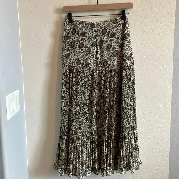 Veronica Beard Levine Floral Midi Skirt