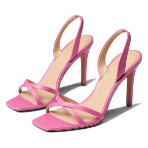 Veronica Beard Women's Analita Strappy Sandals Pumps Pink 8 NIB 398