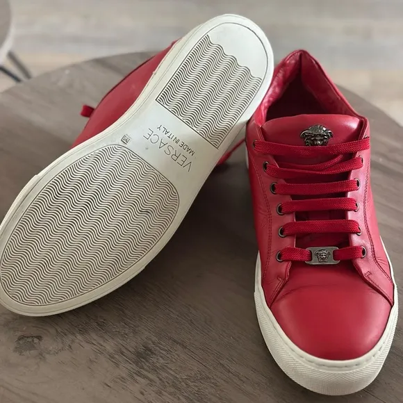 Versace Vibrant Red Sneakers