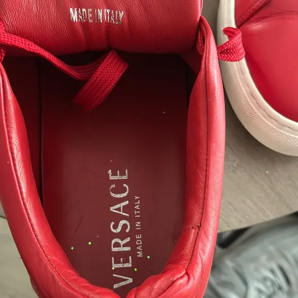 Versace Vibrant Red Sneakers