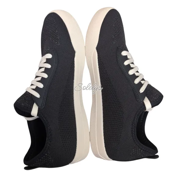 Vessi Weekend Asphalt Black on Off White Waterproof Dyma-Tex Knit Sneaker Mens 9