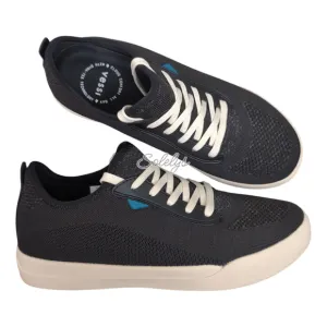 Vessi Weekend Asphalt Black on Off White Waterproof Dyma-Tex Knit Sneaker Mens 9