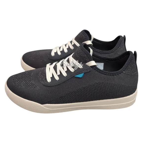 Vessi Weekend Asphalt Black on Off White Waterproof Dyma-Tex Knit Sneaker Mens 9
