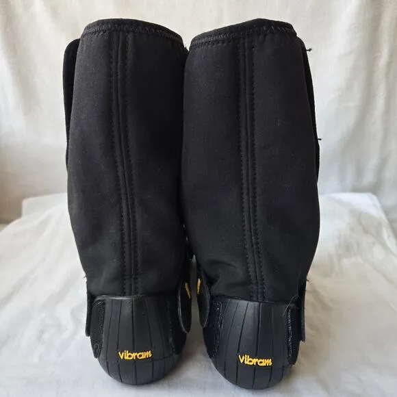 Vibram Furoshiki New Yorker Mid Wrap Fleece Lined Boots Black Size Women's 8.5-9