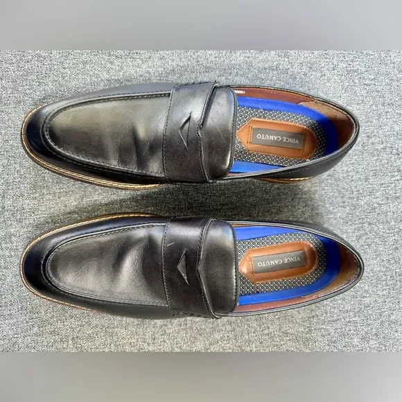 Vince Camuto Men's Lachlan Black Dress Shoes Loafers M 11.5