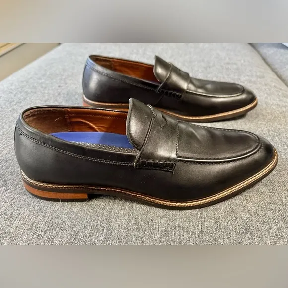 Vince Camuto Men's Lachlan Black Dress Shoes Loafers M 11.5