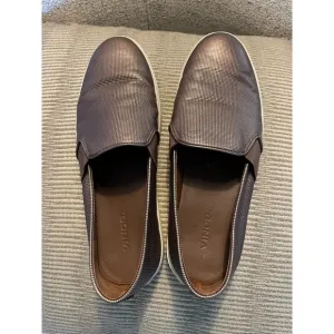 Vince Copper Blair Slip-On Metallic Loafers