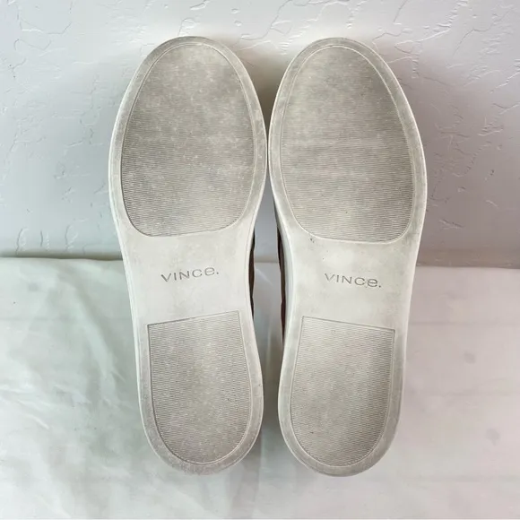 Vince Women’s Warren Slip On Suede Loafer Sneaker Shoes Size 8.5 Hazelstone Grey