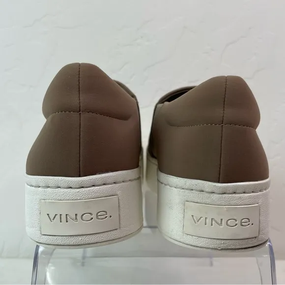 Vince Women’s Warren Slip On Suede Loafer Sneaker Shoes Size 8.5 Hazelstone Grey